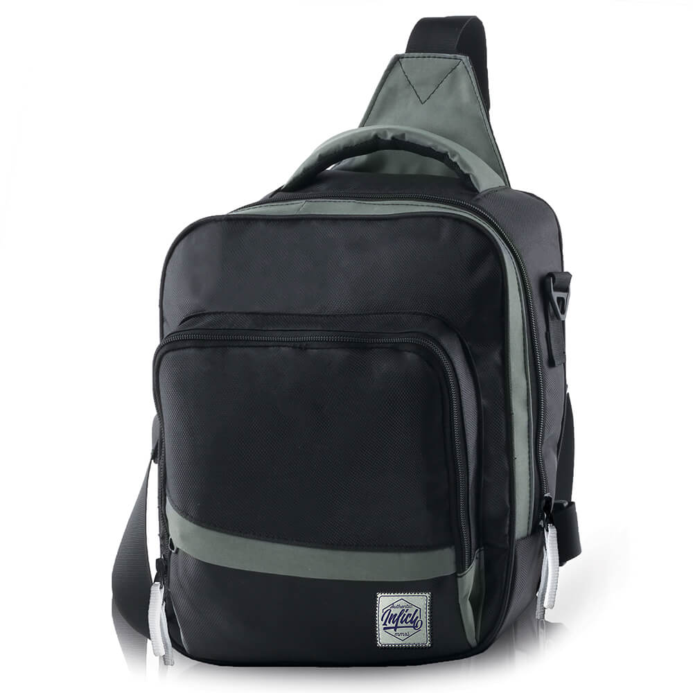 Tas Sling / Selempang Kasual Pria Inficlo Hitam D1680 SMM 981