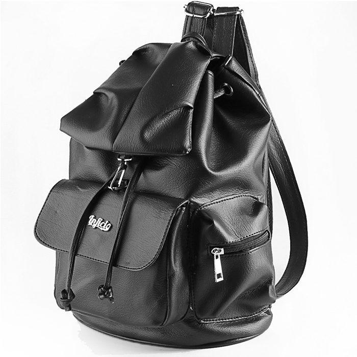 TAS RANSEL BACKPACK WANITA PREMIUM HITAM VIROTEX INFICLO SBD 695