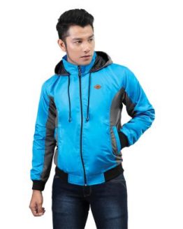 JAKET OUTDOOR HOODIES KASUAL PRIA ORIGINAL BIRU TASLAN INFICLO SBM 946