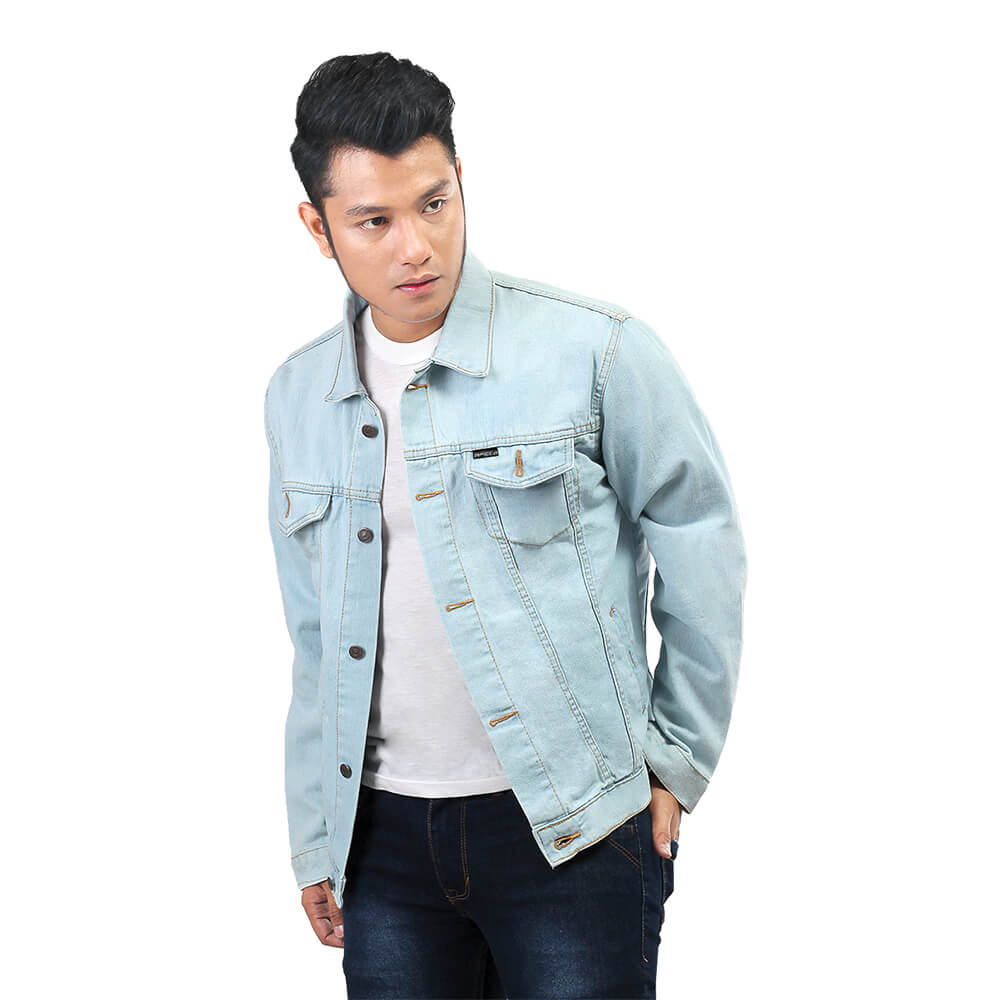 JAKET JEANS KASUAL PRIA BIRU DENIMS INFICLO SKK 937