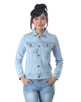 JAKET JEANS KASUAL WANITA BIRU DENIM INFICLO SMA 305