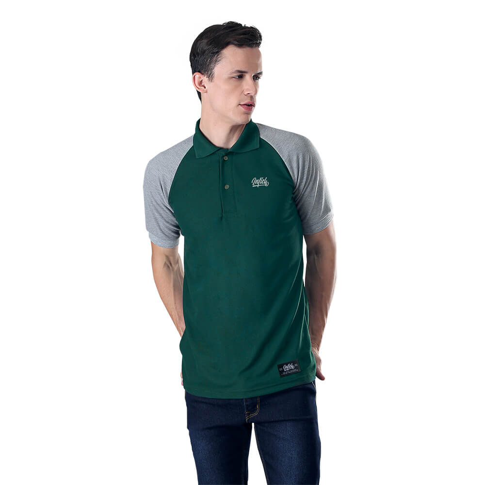 KAOS KERAH POLO PRIA HIJAU LACOSTE INFICLO SCR 150