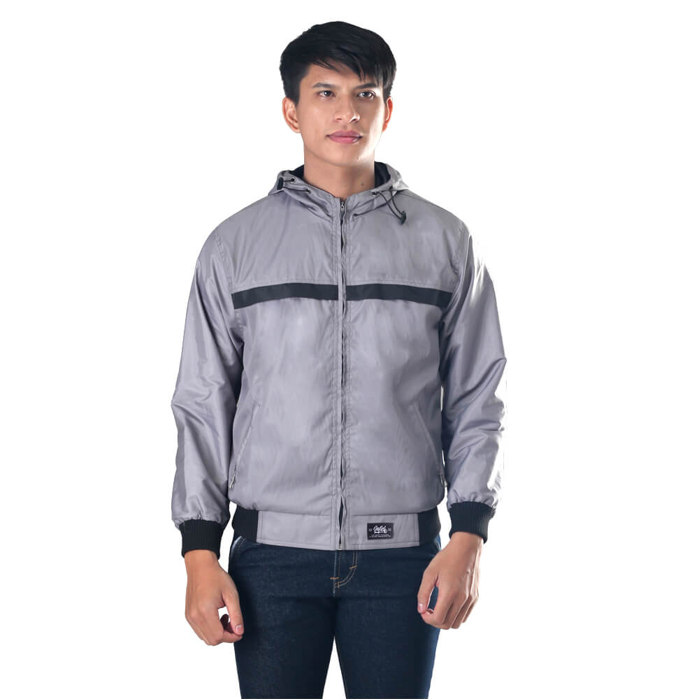 JAKET HOODIE OUTDOOR KASUAL PRIA ORIGINAL ABU RISMA INFICLO SDI 502
