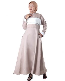 PAKAIAN GAMIS WANITA PREMIUM ORIGINAL COKLAT BALOTELLY INFICLO SLH 490