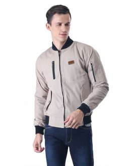 JAKET OUTDOOR KASUAL PRIA PREMIUM KREM CANVAS INFICLO SMI 588